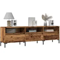 vidaXL Tv-meubel 150x30x44,5 cm bewerkt hout oud houtkleurig