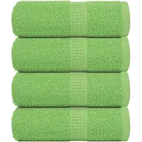 vidaXL Washandjes FROGN 4 st 30x30 cm 360 g/m² appelgroen