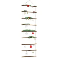 vidaXL Wanddecoratie laddervormig 50x150 cm naturel tak