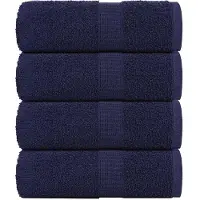 vidaXL Gastendoekjes FROGN 4 st 30x50 cm 360 g/m² marineblauw