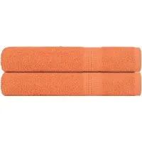 vidaXL Saunahanddoeken FROGN 2 st 80x200 cm 360 g/m² oranje