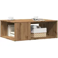 vidaXL Salontafel 90x67x33 cm bewerkt hout artisanaal eikenkleurig