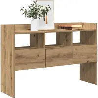 vidaXL Dressoir 105x30x70 cm bewerkt hout artisanaal eikenkleurig