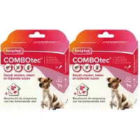 Beaphar 2x Combotec Anti Teken- en Vlooiendruppels Hond 2-10 kg 2 pipetten