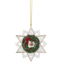 Villeroy & Boch Christmas Classics kersthanger ster Wit-groen