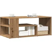 vidaXL Salontafel 100x50x40 cm bewerkt hout artisanaal eikenkleurig