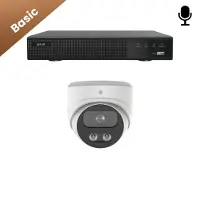 Dutch Security Systems 1x Beveiligingscamera set - Draadloos - Sony Dome Basic 2K - Wit