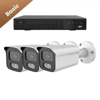 Dutch Security Systems 3x Beveiligingscamera set - Draadloos - Sony Bullet Basic 2K - Wit
