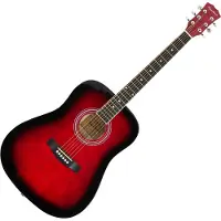 Pasadena SG028 Red Sunburst Akoestische gitaar
