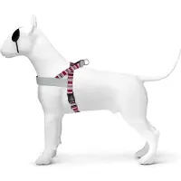 Morsö norwegian tuig voor hond gerecycled skyline rood / roze 54-70x52 cm