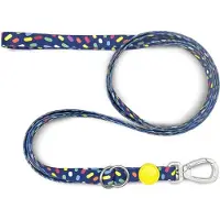 Morsø hondenriem verstelbaar gerecycled color invaders paars 75-230x1,5 cm 4-20 kg