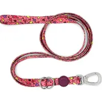 Morsø hondenriem verstelbaar gerecycled pink think roze 75-230x1,5 cm 4-20 kg