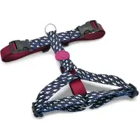 Morsø tuig voor hond h-tuig voor hond gerecycled power flow zwart 60-80x2,5 cm
