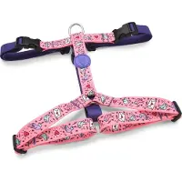 Morsö tuig voor hond h-tuig voor hond gerecycled sweet tweet roze 70-100x2,5 cm