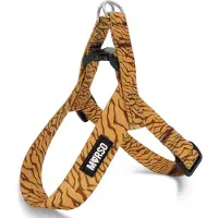 Morsö mini tuig voor hond verstelbaar gerecycled jungle drum groen 29-38x2,5 cm