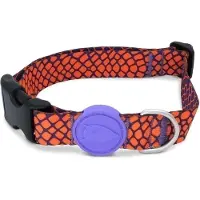 Morsö halsband voor hond gerecycled urban lizard rood 37-58x2,5 cm