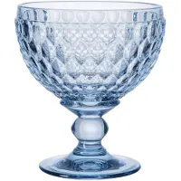 Villeroy & Boch Boston Dessertkom Op Voet 25 Cl Blauw - Champagneglazen Kristalglas Blue - 11-7309-0081