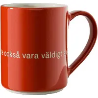 Design House Stockholm Astrid Lindgren mok - If you are really strong rood-Zweeds
