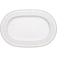 Villeroy & Boch Gray Pearl Oval Platter 35 Cm - Schalen Beenderporselein Grey - 1043922960