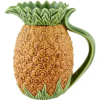Bordallo Pinheiro Ananás - Karaf - Geel/Groen - Aardewerk - 1750 ml