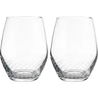 Holmegaard Cabernet Lines waterglazen 25 cl 2-pack Transparant