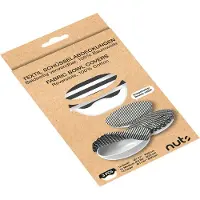 Nuts - Schaal Cover - Gestreept - Zwart - Set van 3 Stuks - Bee's Wax