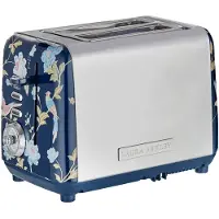 Laura Ashley broodrooster van VQ | Roestvrij staal - 2 sneden / Blauw