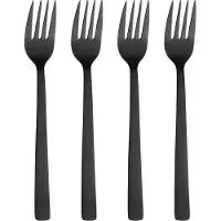 Aida Raw dinervork 4-pack Zwart