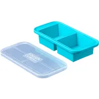 SmartaSaker 2 Cup Siliconen Vrieslade met Deksel, Ideaal voor Lasagne, Restjes, Sauzen, Porties en Meer