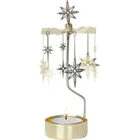 Pluto Design Northern star theelicht carrousel Goud