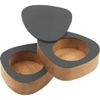 Lind DNA Peper- en zoutstel Curve Salt & Pepper Nupo Anthracite (Set van 2)