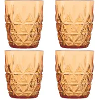 Sagaform Picknick Juni waterglas 28 cl 4-pack Amber