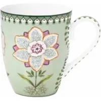 Pip studio Mok Lily & Lotus Light Green 350 ml (Set van 6)