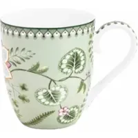 Pip studio Mok Lily & Lotus Light Green 450 ml (Set van 6)