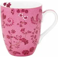 Pip studio Mok Jolie Flowers Pink 350ml (Set van 6)