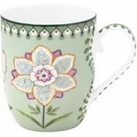 Pip studio Mok Lily & Lotus Light Green 145 ml (Set van 6)