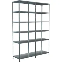 Schulte Legborden zonder grendels, H 2300 x B 1600 x D 500, gegalvaniseerd