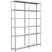 Schulte Legborden zonder grendels, H 2300 x B 1600 x D 350 mm, wit