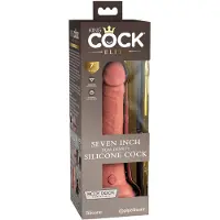 King Cock Elite - realistische dildo met zuignap - 18 cm - huidskleur