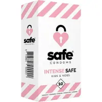 Safe - Condooms - Ribbels & Noppen - 10 stuks