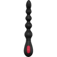 Dream Toys Cheeky Love - oplaadbare anale vibrator met kralen - zwart