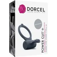 Dorcel Power Clit Plus - oplaadbare, vibrerende penisring (zwart)