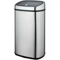 Kitchen Move 60L Vierkante Grijze Keukenafvalbak