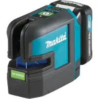 Makita SK106GDW 12V Li-ion Accu Kruislijn/- Punt Laser Set (1x 2.0Ah) In Tas - Zelfnivellerend - Groen - 80m