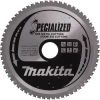Makita Accessoires Cirkelzaagblad RVS 185x30x1,6 64T 0g - B-33984