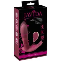 Javida - clitoris vibrator met afstandsbediening - 3 standen - rood