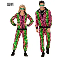 Finidi Neon Rave Trainingspak Zebraprint Gekleurd