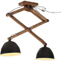 vidaXL Plafondlamp 25 W E27 29x18x85 cm zwart