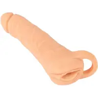 Nature Skin - 2in1 kunstvagina en penismantel - 23cm - huidkleur