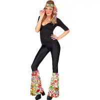 Widmann - Hippie Kostuum - Jaren 60 Set Power Of Love - Multicolor - Carnavalskleding - Verkleedkleding